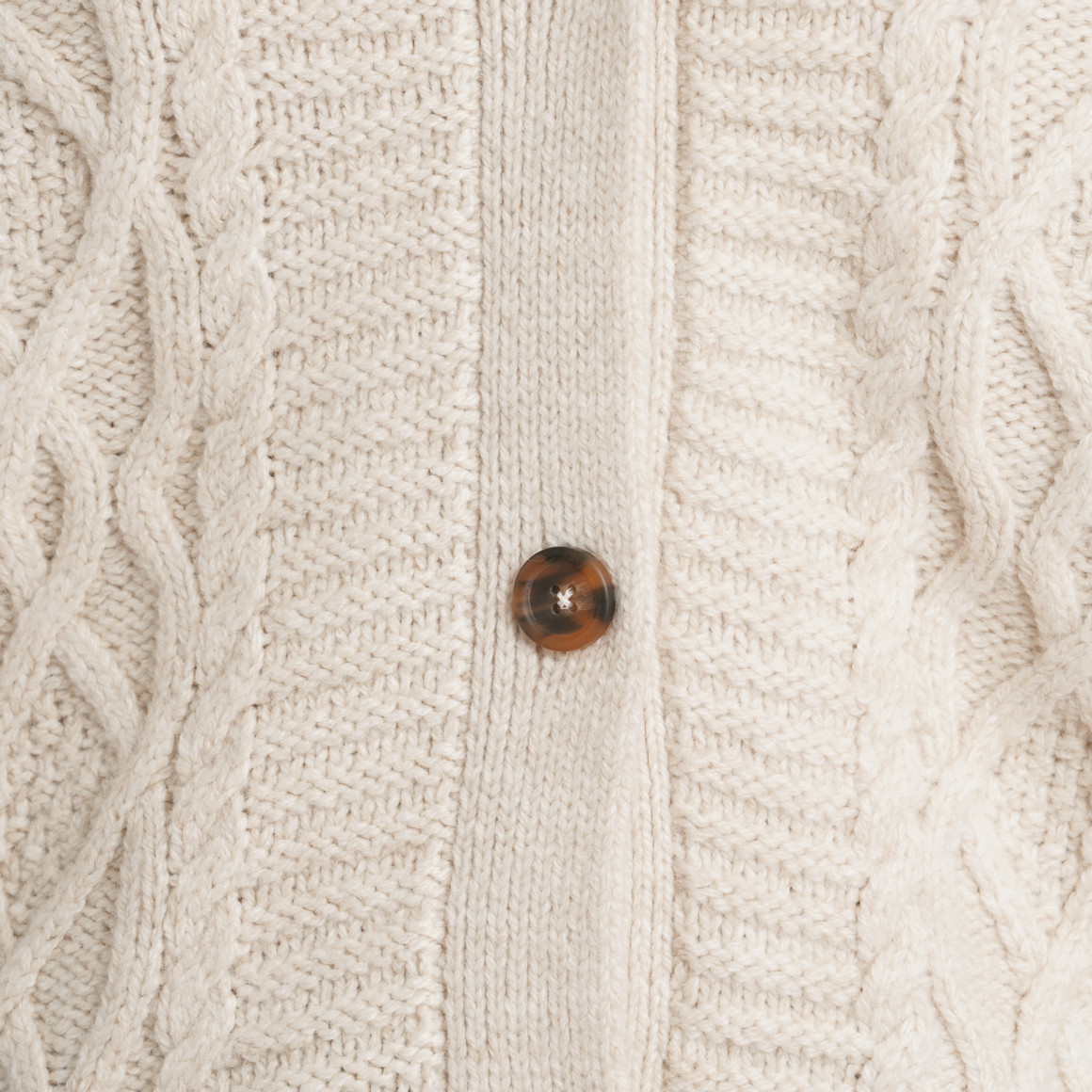 Damen Strickjacke mit Zopfmuster