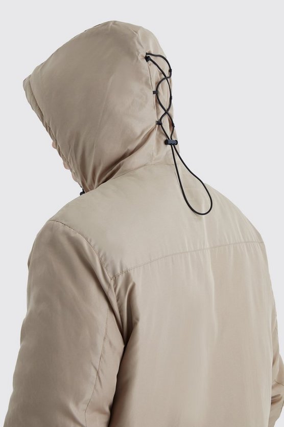 Lockere gepolsterte wasserfeste Jacke