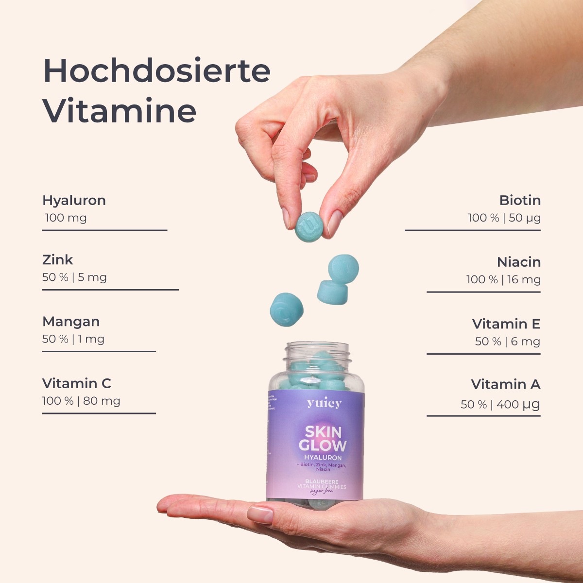 Skin Glow Vitamin Gummies - zuckerfrei