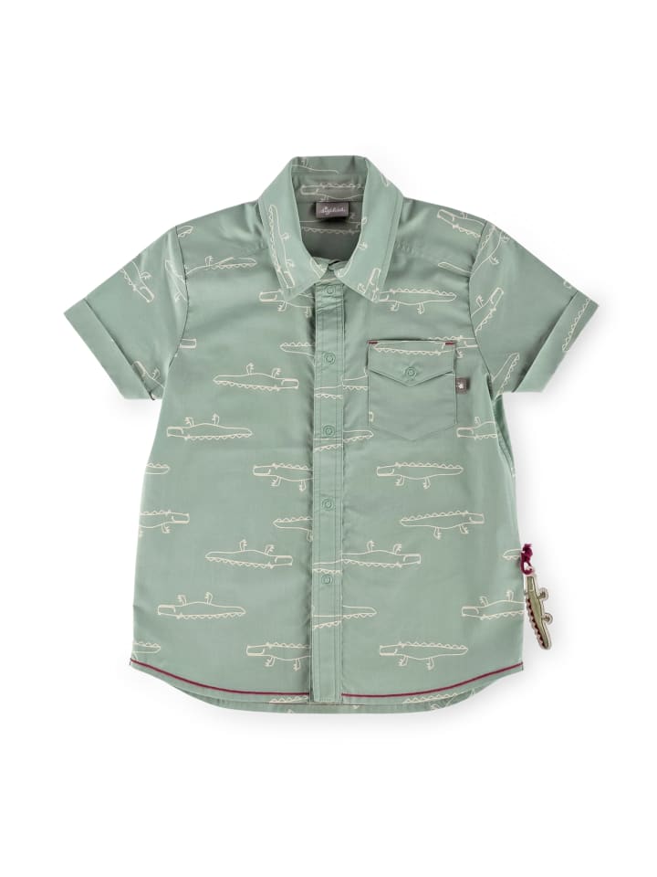 Sigikid Batist Hemd Happy Crocodile in mintgrün günstig kaufen