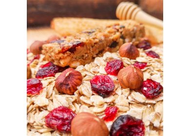 MelTonic Barre céréales Bio - Cranberries et noisettes grillées