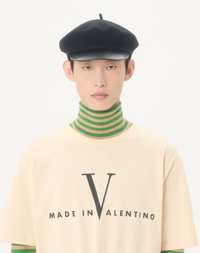T-shirt en coton Valentino avec imprimé Made In Valentino
