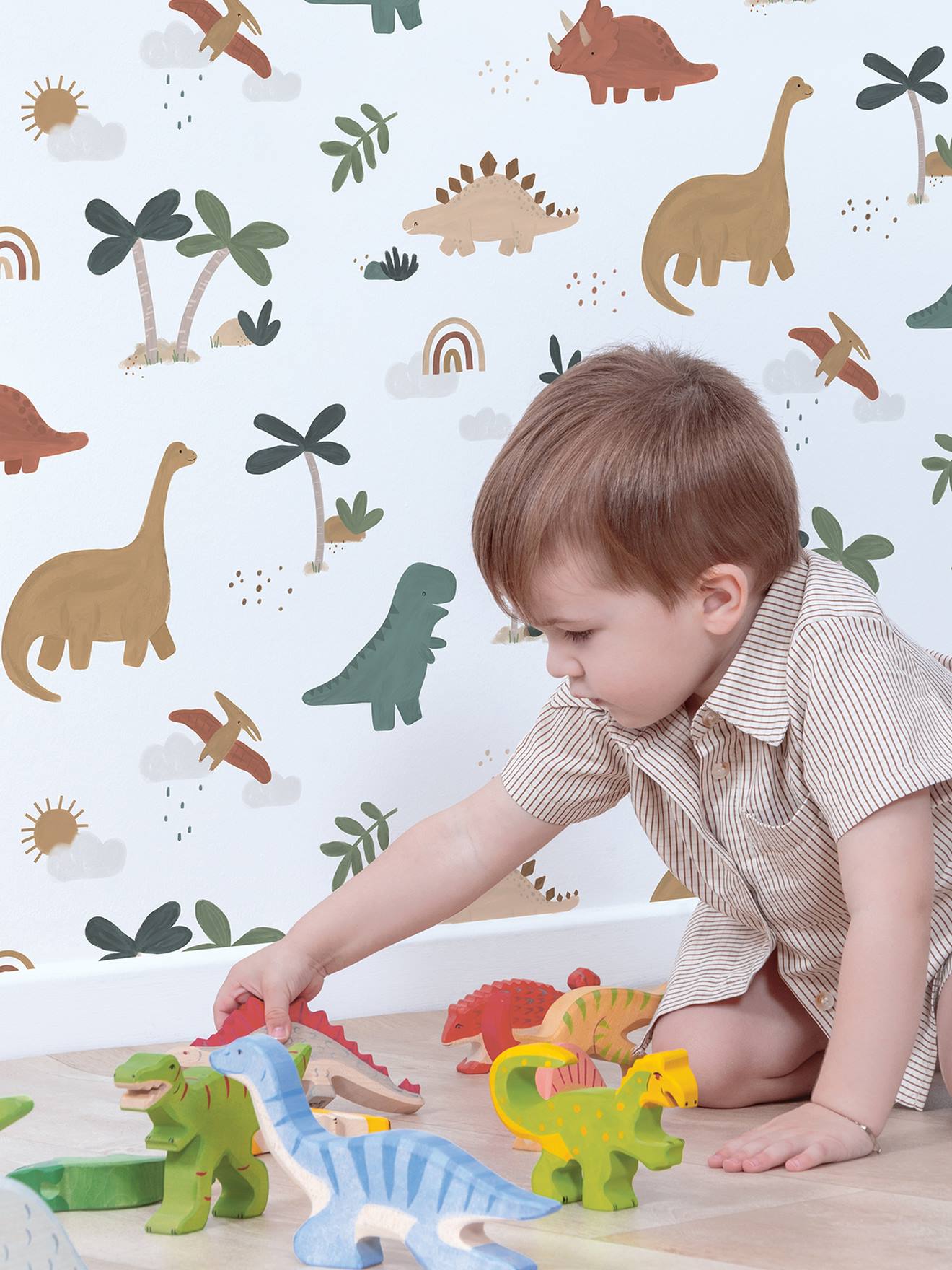 Papier peint Dinosaures Sunny LILIPINSO multicolore