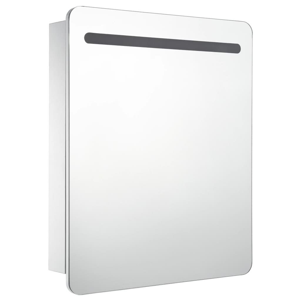 vidaXL Badezimmerspiegelschrank LED-Spiegelschrank 68x9x80 cm