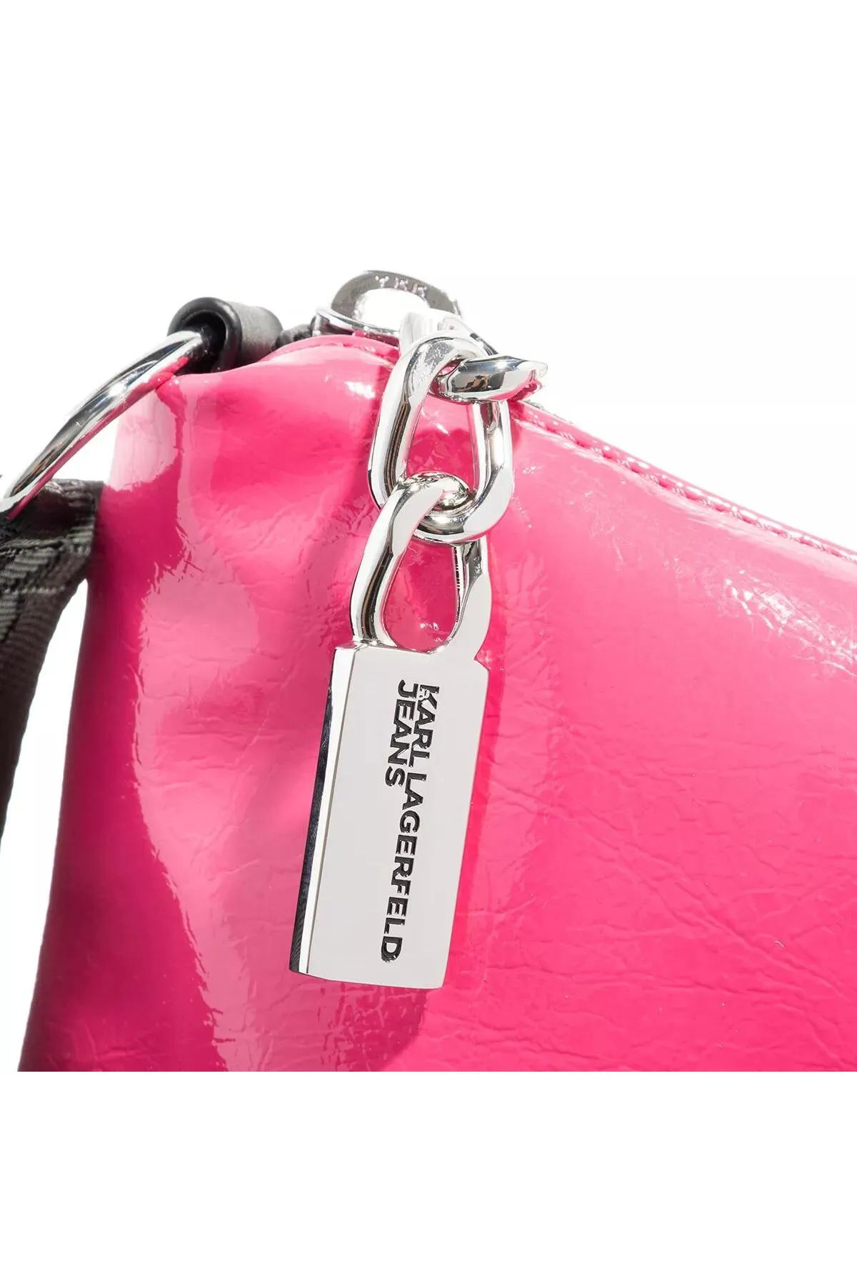 Karl Lagerfeld  Kleine Hobo-Tasche J184 aus technischem Leder, Kabarett