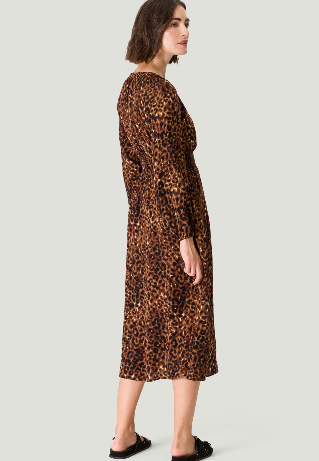 Midikleid mit Leoprint
