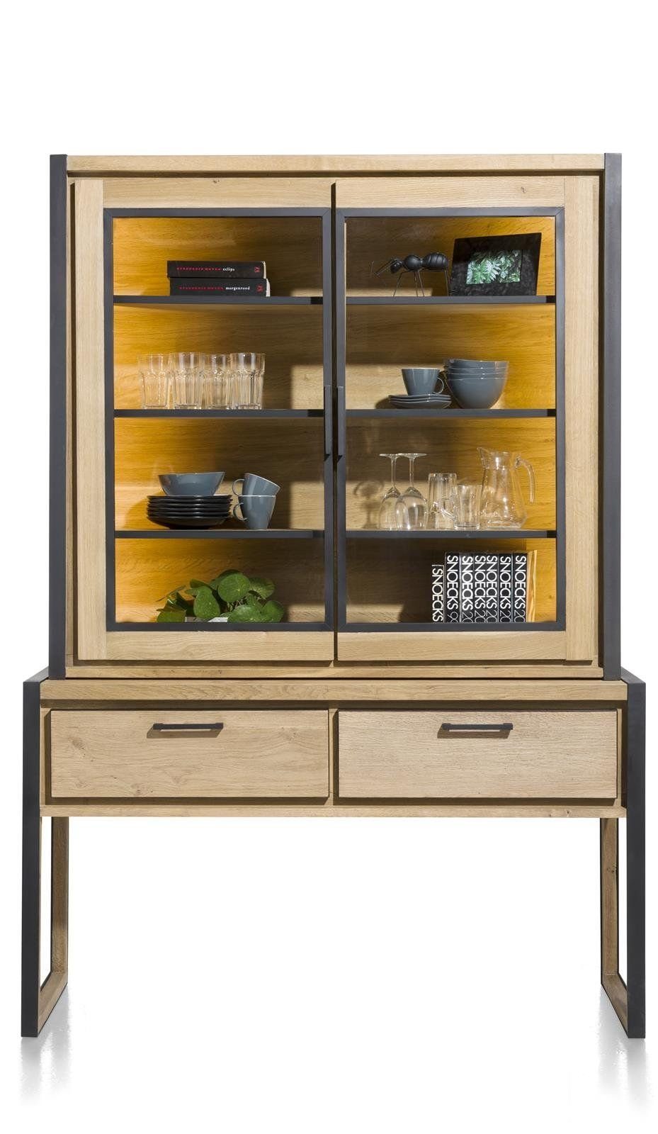 Henders & Hazel Buffet Metalo Eiche Railway brown furniert
