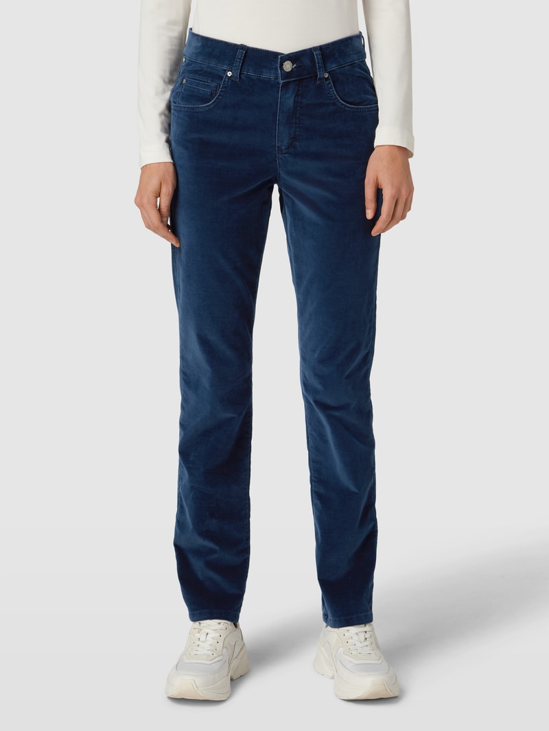 Hose im 5-Pocket-Design Modell 'CICI' in marineblau
