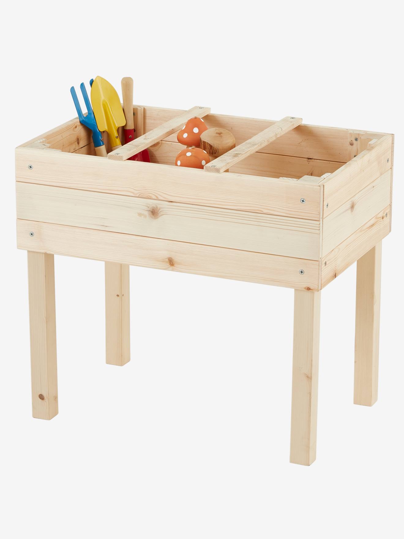 Carré potager en bois beige