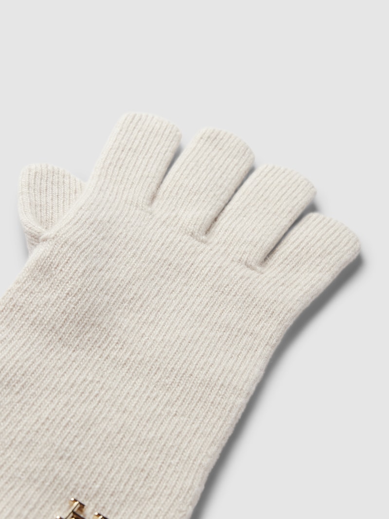 Handschuhe mit Label-Detail Modell 'Limitless' in offwhite