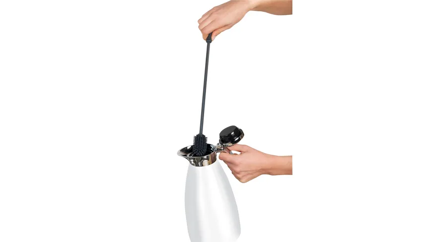 WENKO Silikon Flaschenbürste Sia 38cm Grau