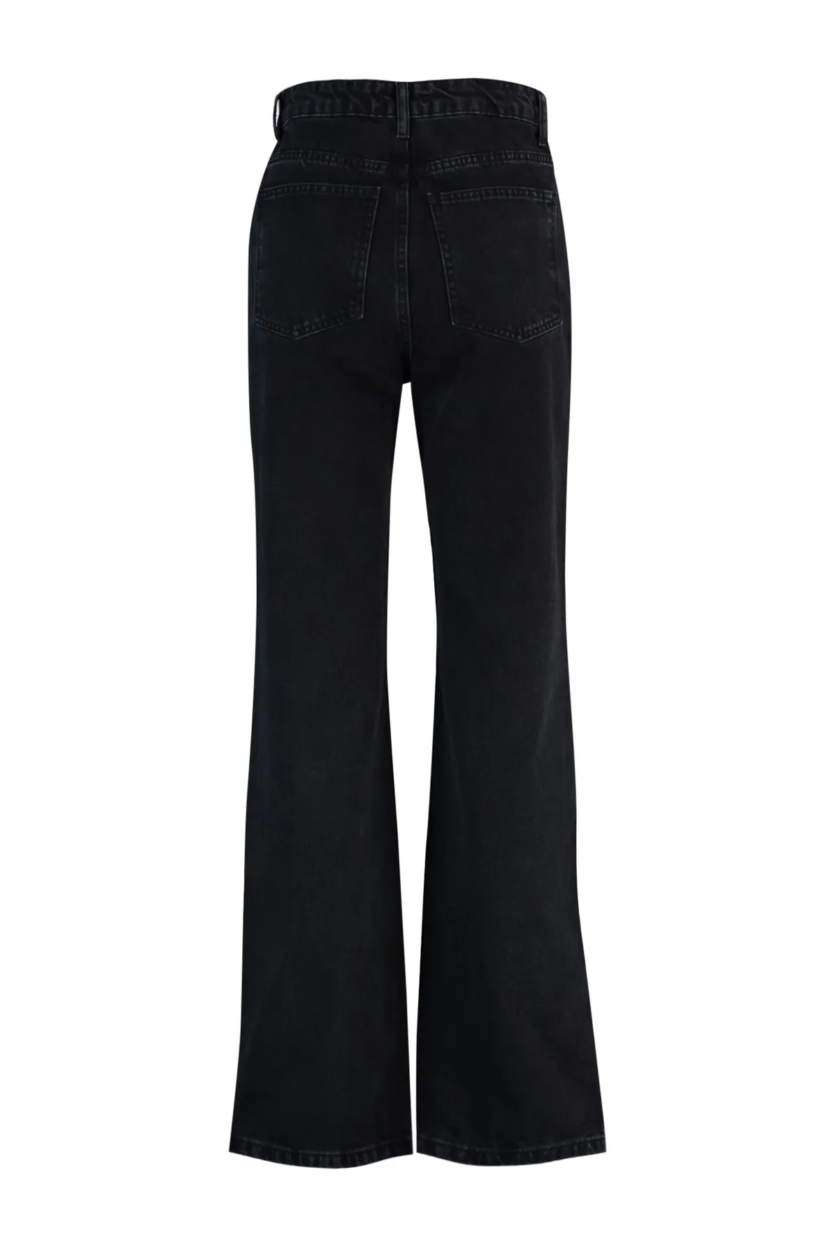 Trendyol Collection  Schwarz Nachhaltiger, weites Bein mit hoher Taille TWOAW23JE00388