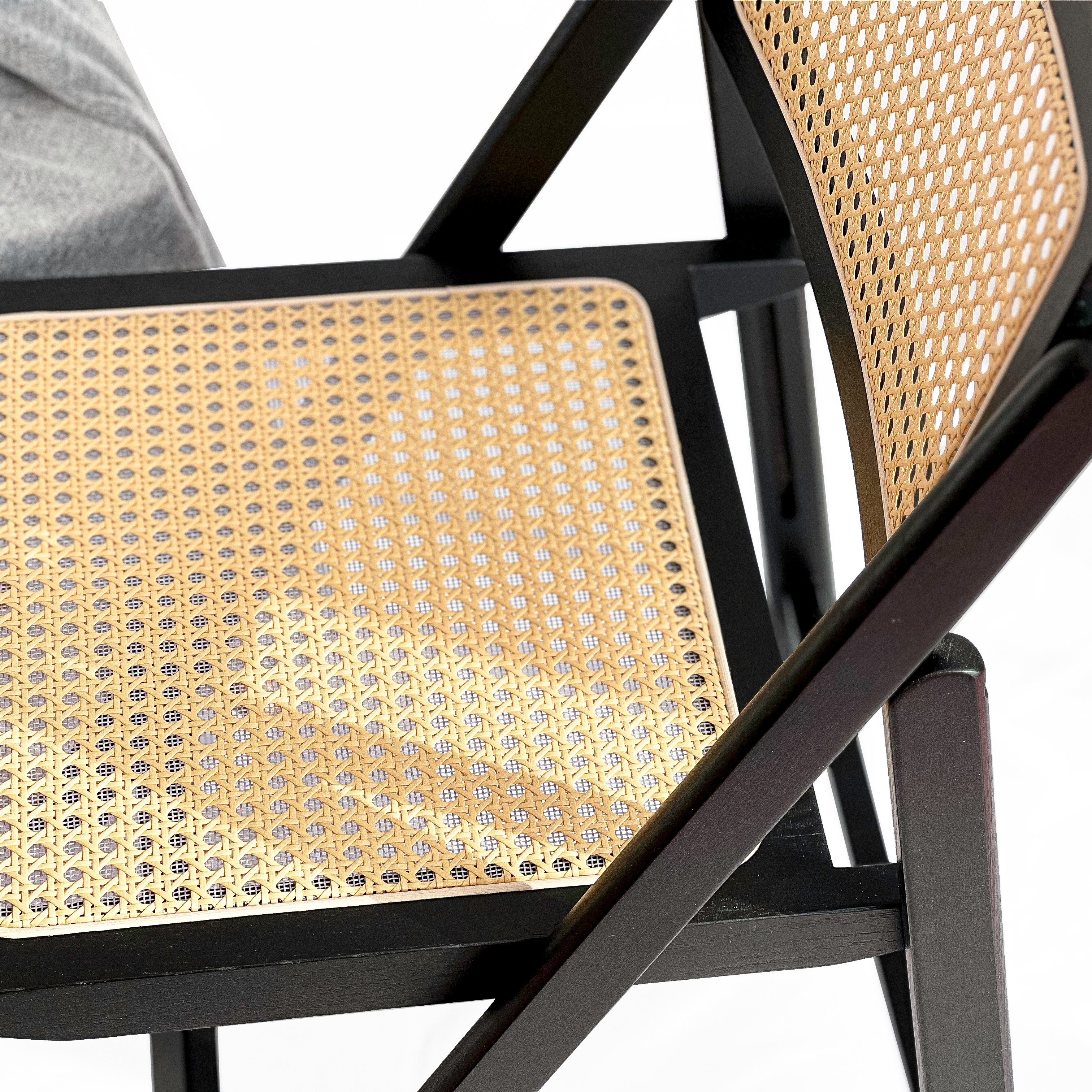 LIM HOME Klappstuhl TB000 (Packung, 1 St), Gestell aus Massivholz, Sitzfläche aus Rattan