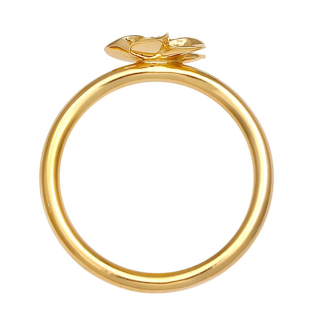 Nenalina Nenalina Bague Dames portant une fleur de frangipanier avec des cristaux de zirco Bague