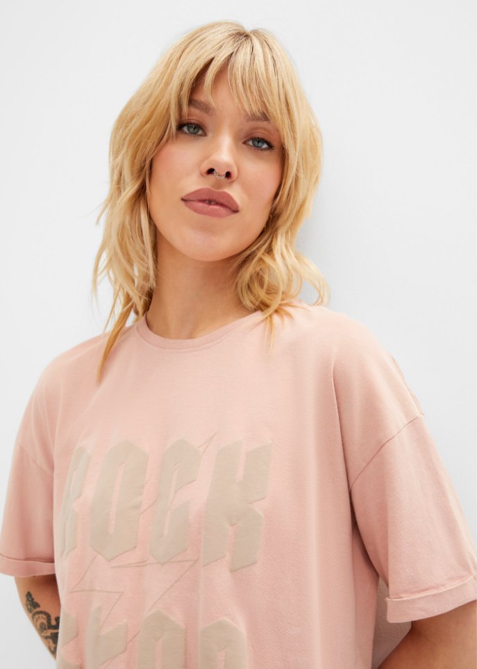 Oversize Shirt bedruckt aus Bio-Baumwolle
