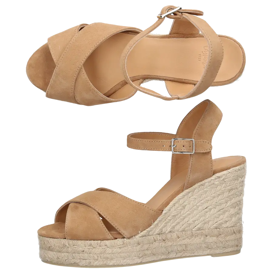 CASTAÑER - Sandalen BLAUDELL Veloursleder - beige