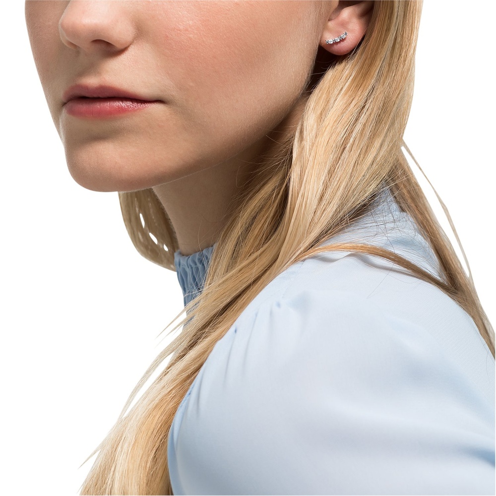 FAVS Boucles d'oreilles à fermoir à poussette 925 Argent Boucles d'oreilles