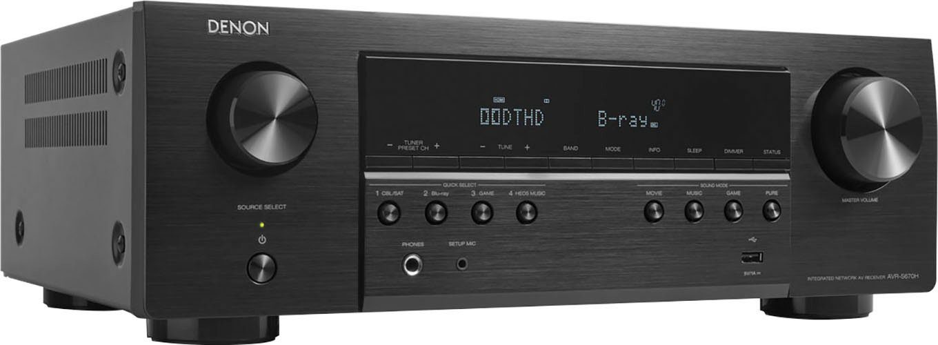 Denon AVR-S670H 5.2 AV-Receiver (Bluetooth, LAN (Ethernet), WLAN)
