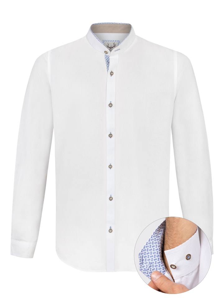 Stockerpoint Stockerpoint Trachtenhemd Raffa in weiss-blau günstig kaufen