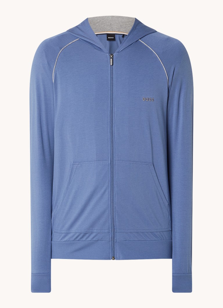 Hanorac HUGO BOSS Mix & Match cu logo brodat și buzunare laterale.