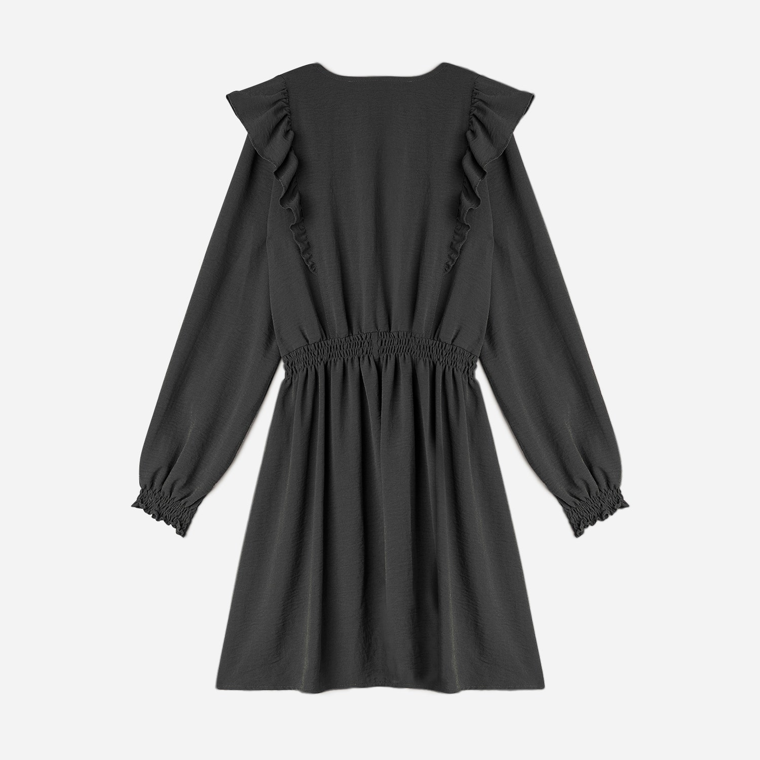 Robe TEXTO noire à volants