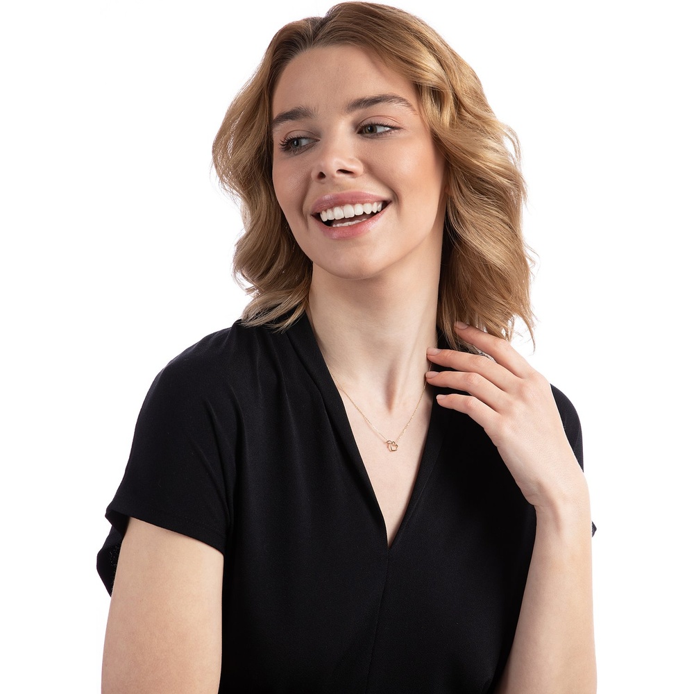 Valeria Chaînette 375 Or jaune, 375 Or blanc collier