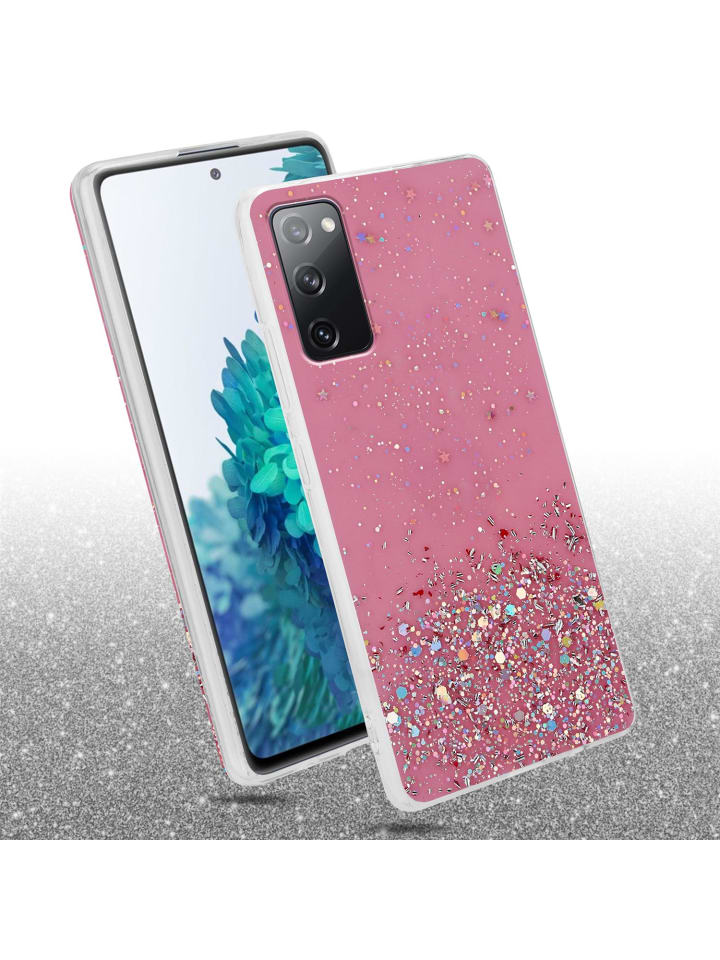 cadorabo Hülle für Samsung Galaxy S20 FE Glitter in Rosa mit Glitter günstig kaufen onesize