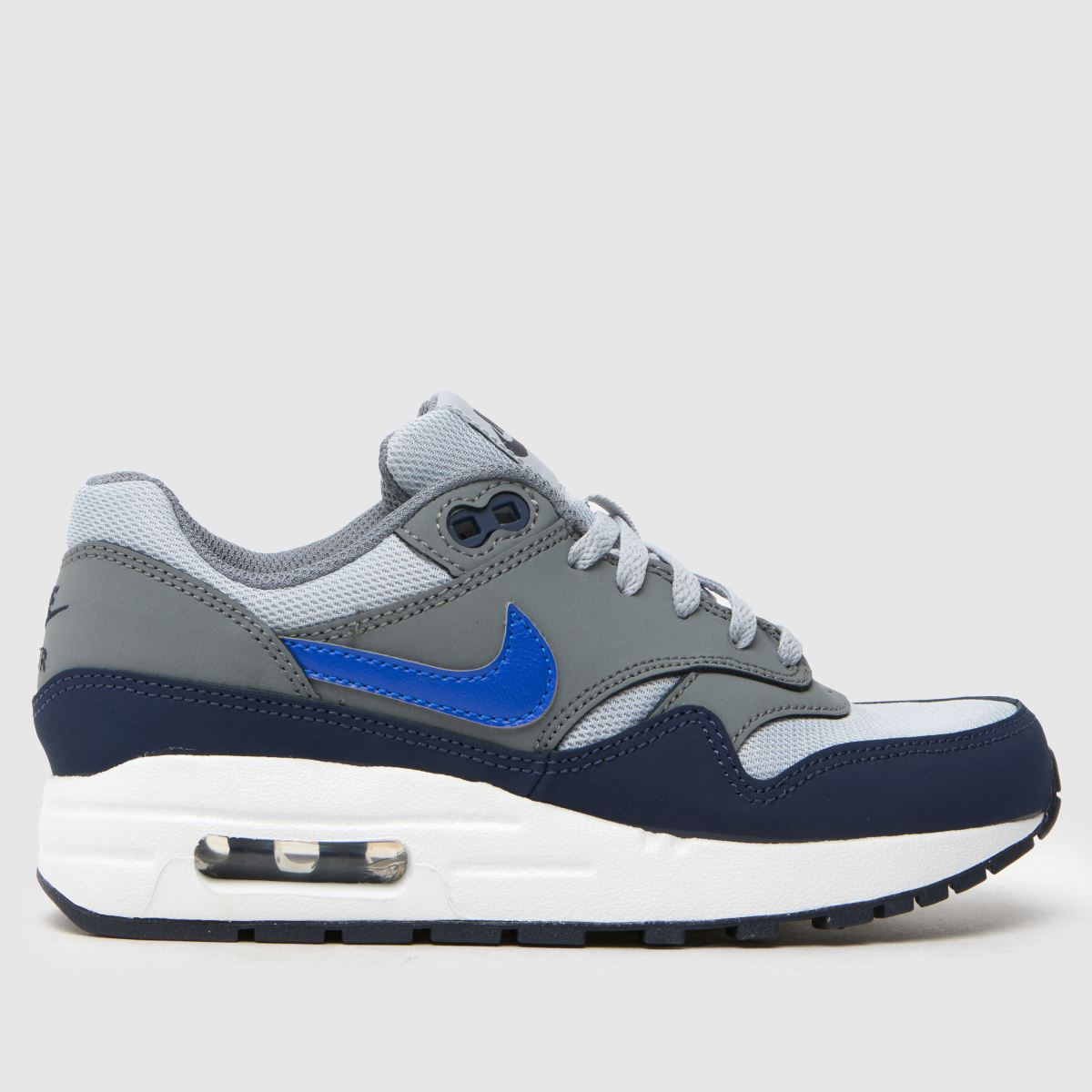 Nike grå multifärgade Air Max 1-sneakers för pojkar och ungdomar