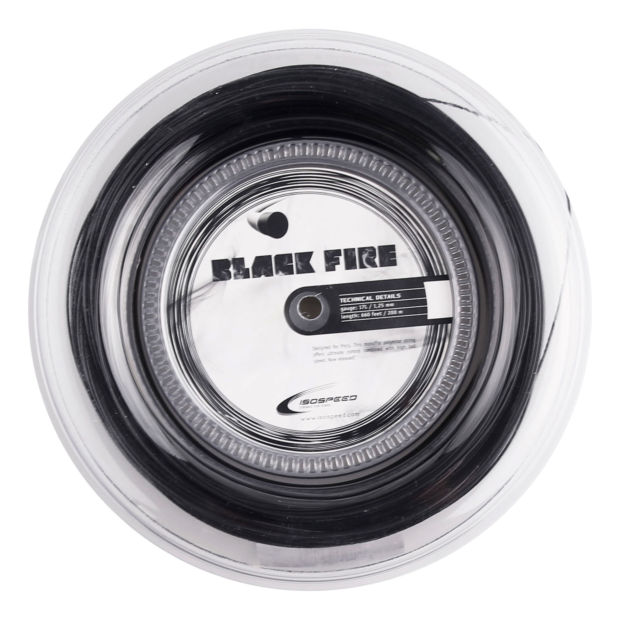 Black Fire Saitenrolle 200m - Schwarz