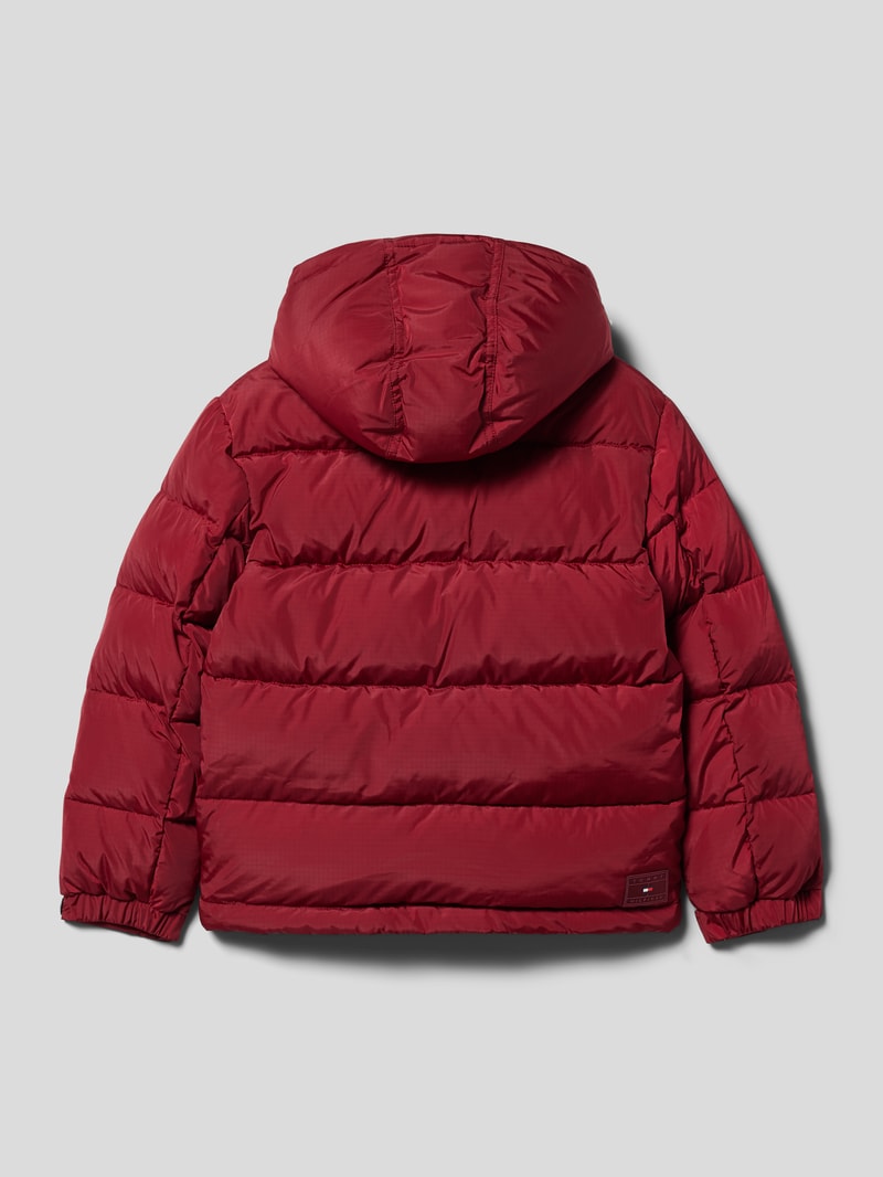 Steppjacke mit Label-Detail Modell 'ALASKA' in dunkelrot