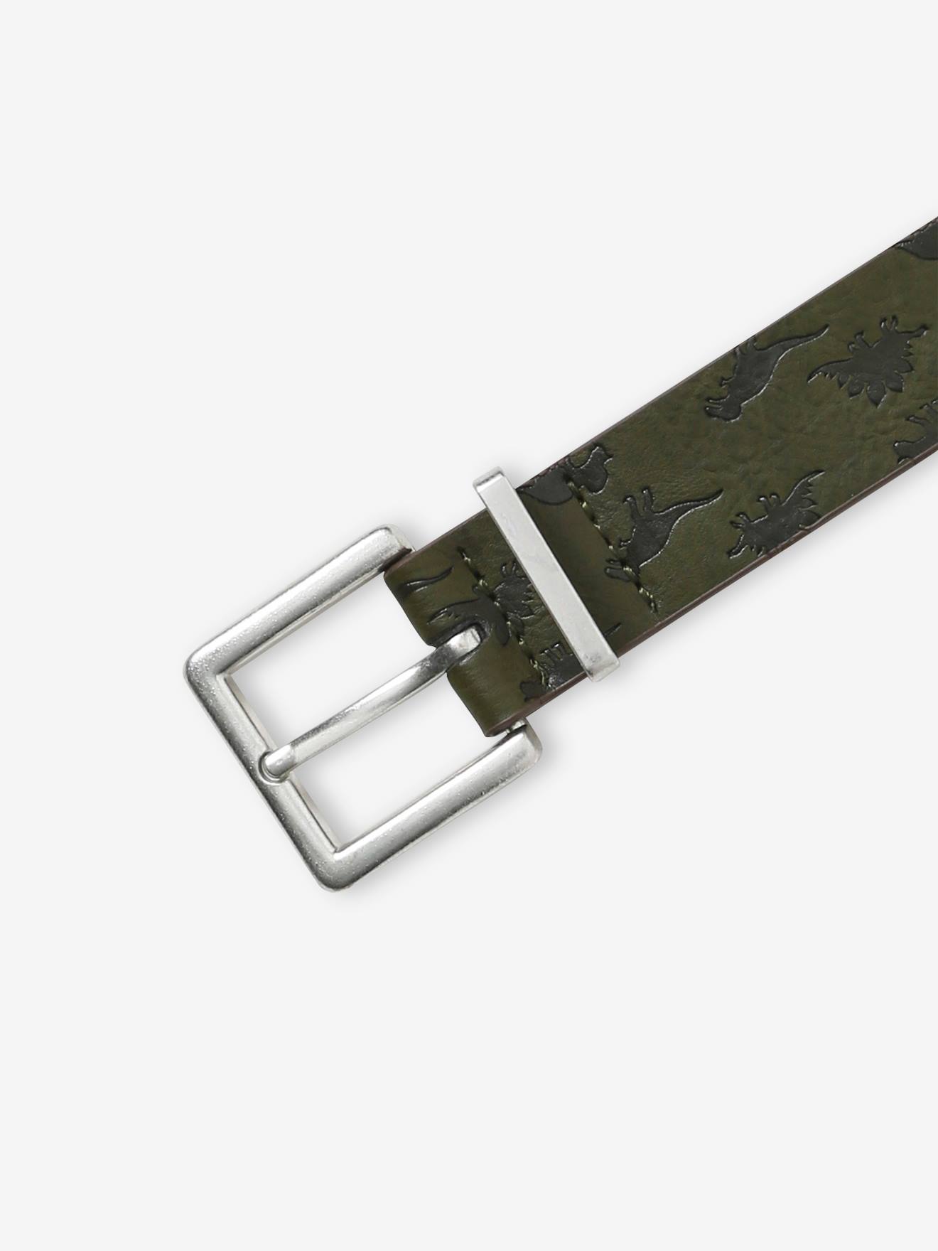 Ceinture dinosaures garçon kaki