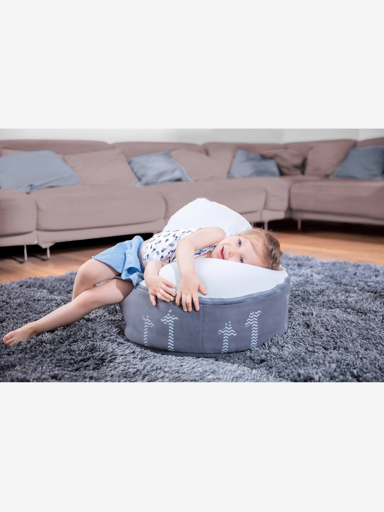 Transat et pouf Doomoo Nid BABYMOOV rabbit pink