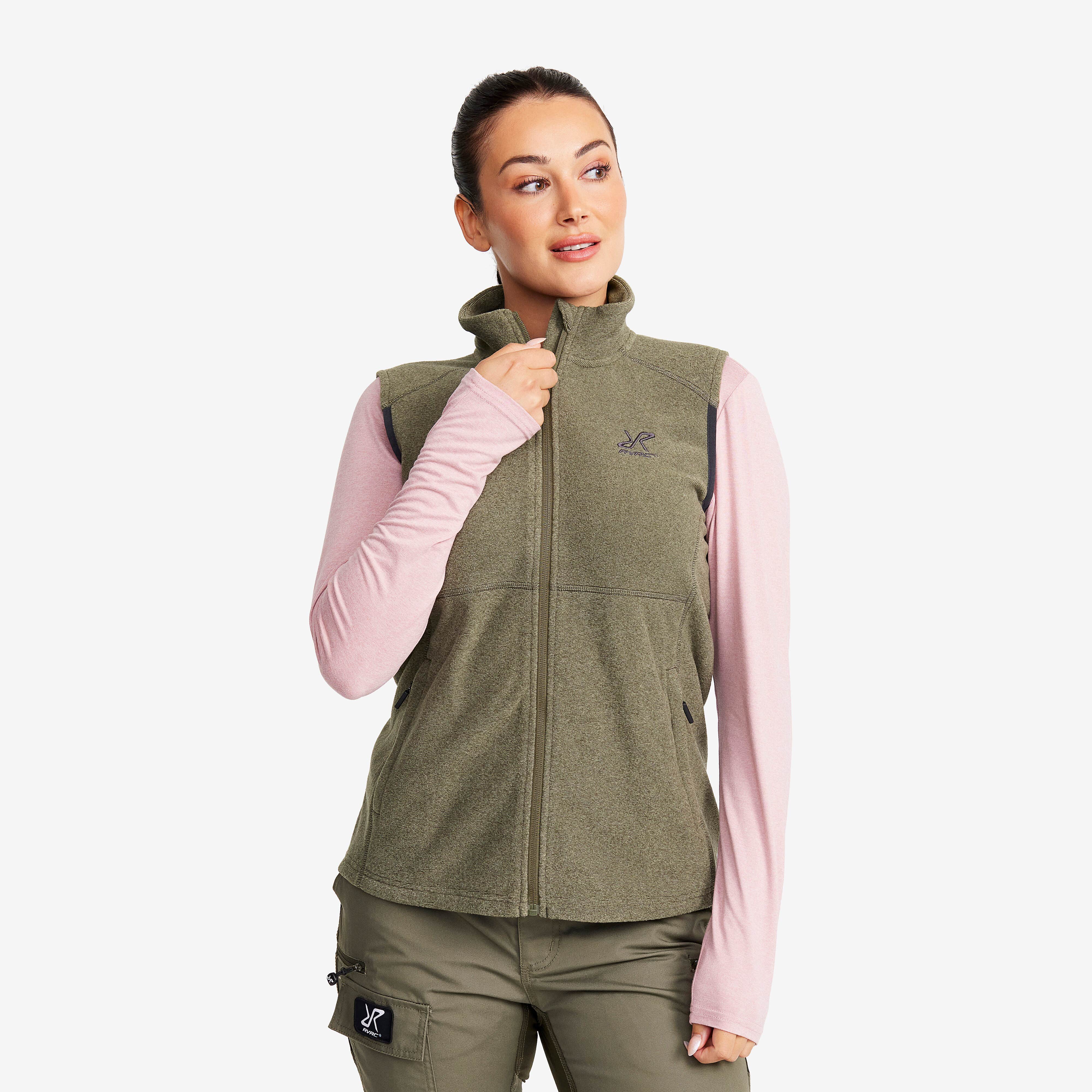 Essential Fleece Vest Femme Grape Leaf