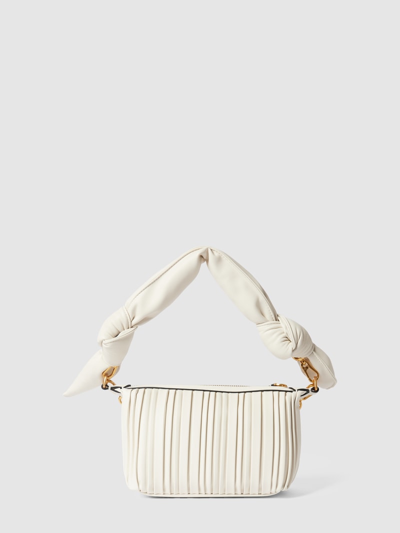 Handtasche mit Label-Applikation Modell 'kushion' in offwhite