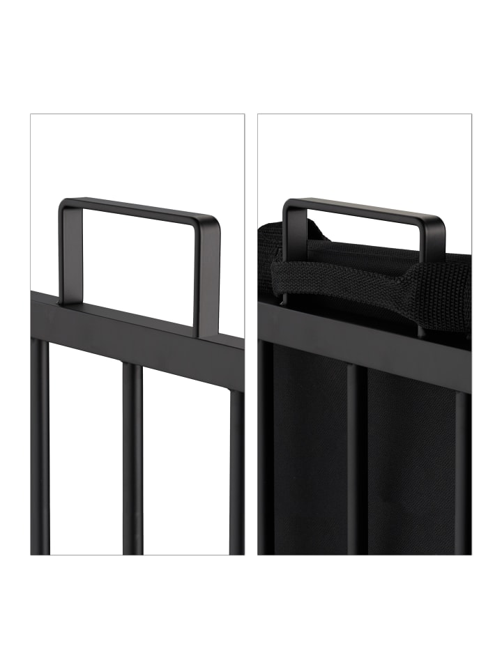 relaxdays Kaminholzständer in Schwarz günstig kaufen onesize