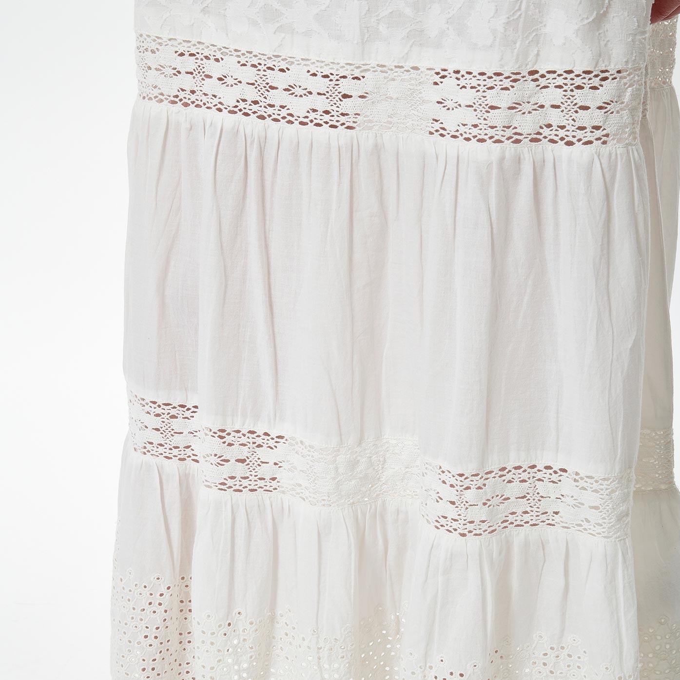 GOYAV  Robe longue blanche Femme