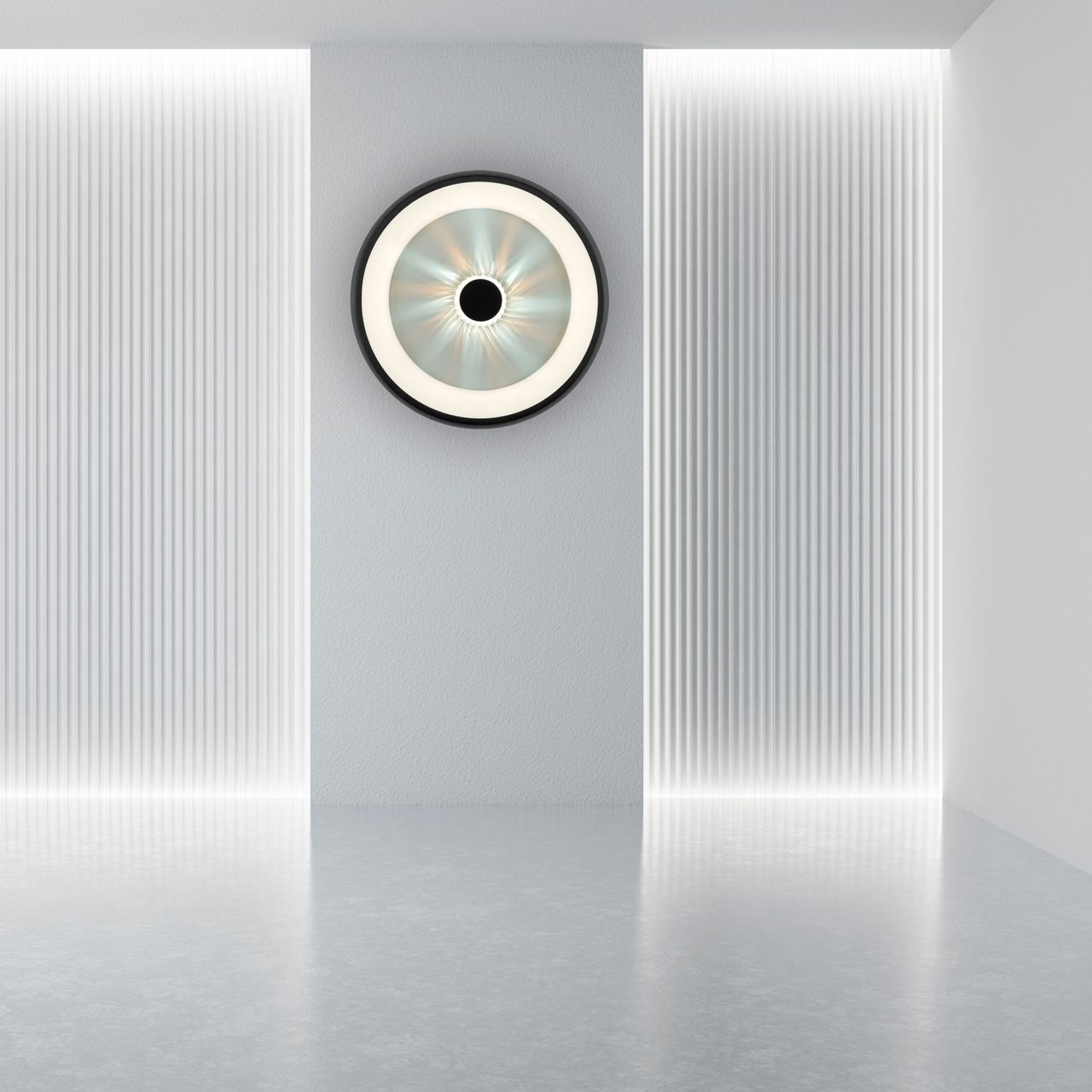 JUST LIGHT LED Deckenleuchte VERTIGO, CCT, dimmbar, Fernbedienung, Ø46,5 cm, Kristall-Effekt