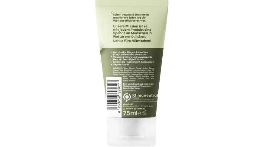 share Handcreme Aloe Vera & Olive 75 ml