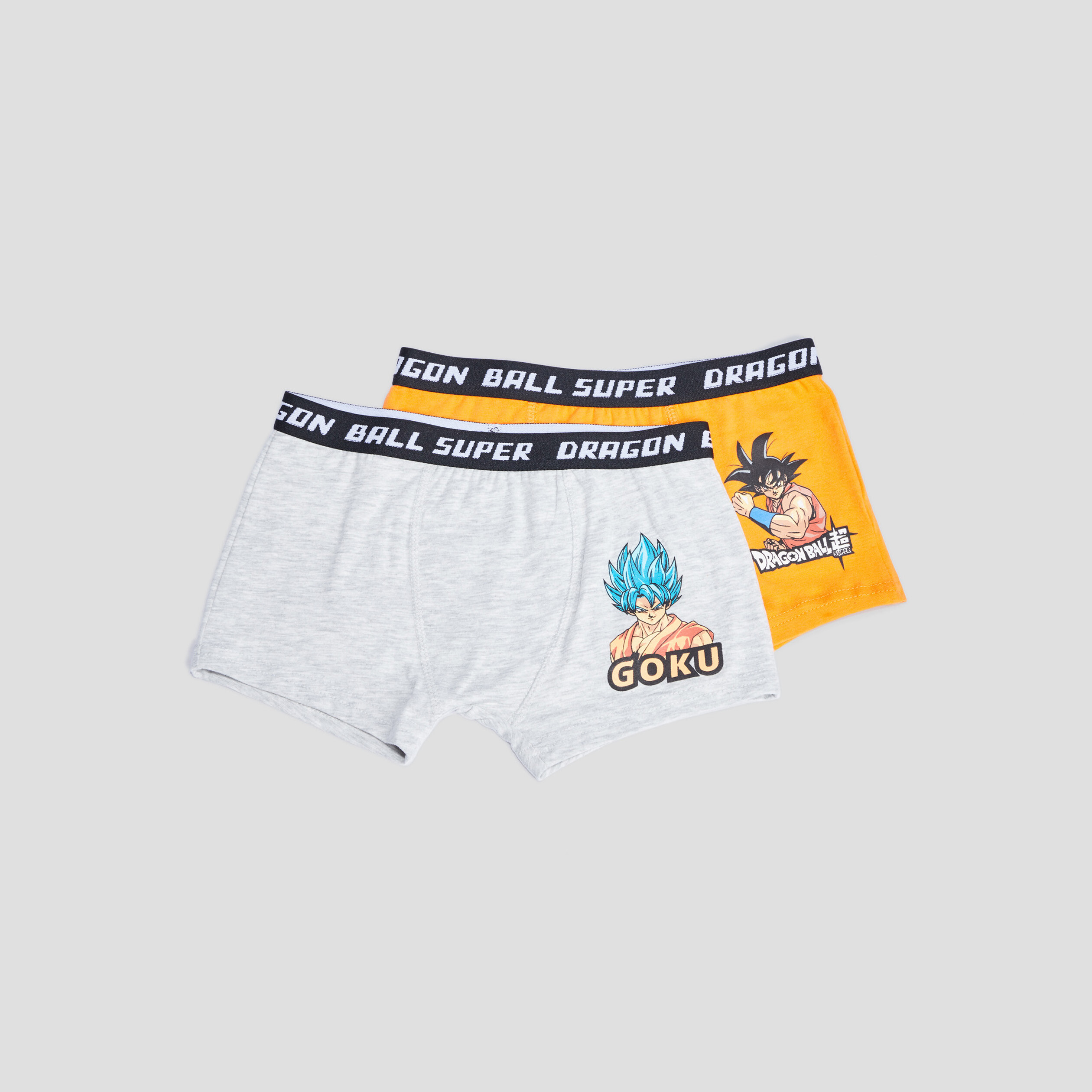 Lot 2 boxers Dragon Ball Super gris garçon | La Halle