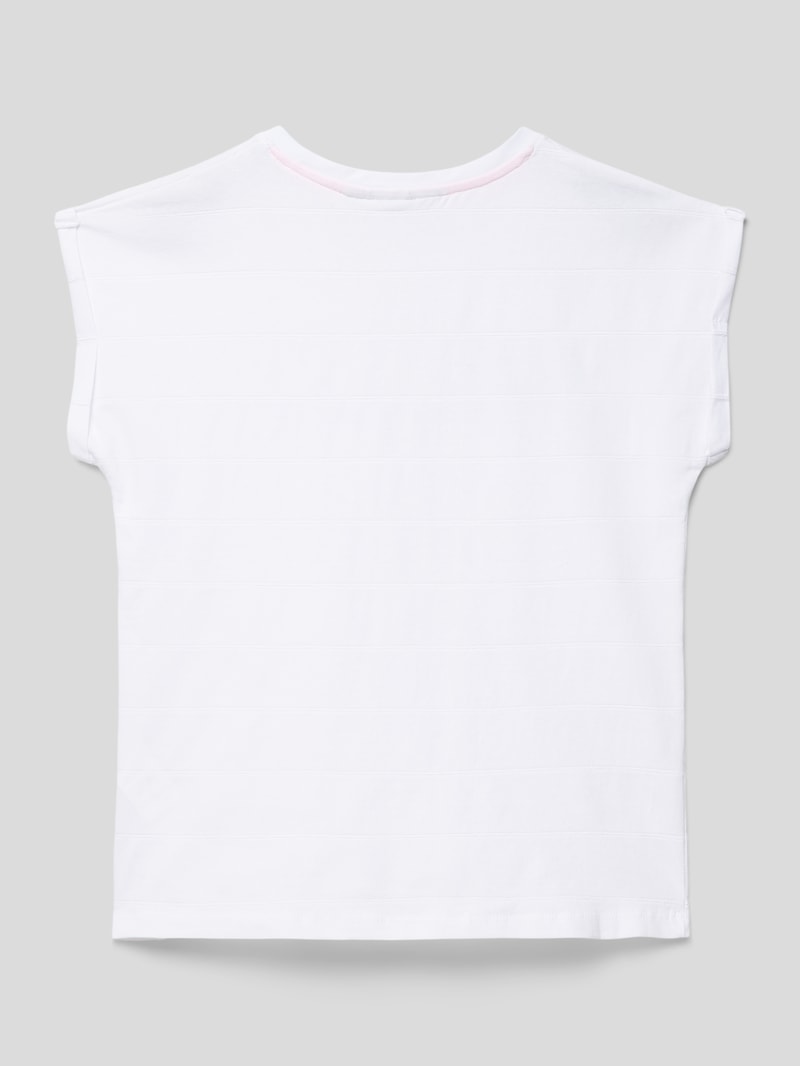 T-Shirt mit Motiv-Print in blau