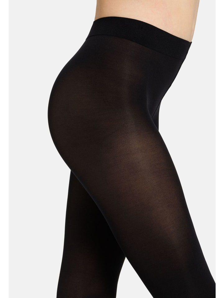 S. Oliver Strumpfhose 2er Pack originals 80 Denier in Schwarz günstig kaufen