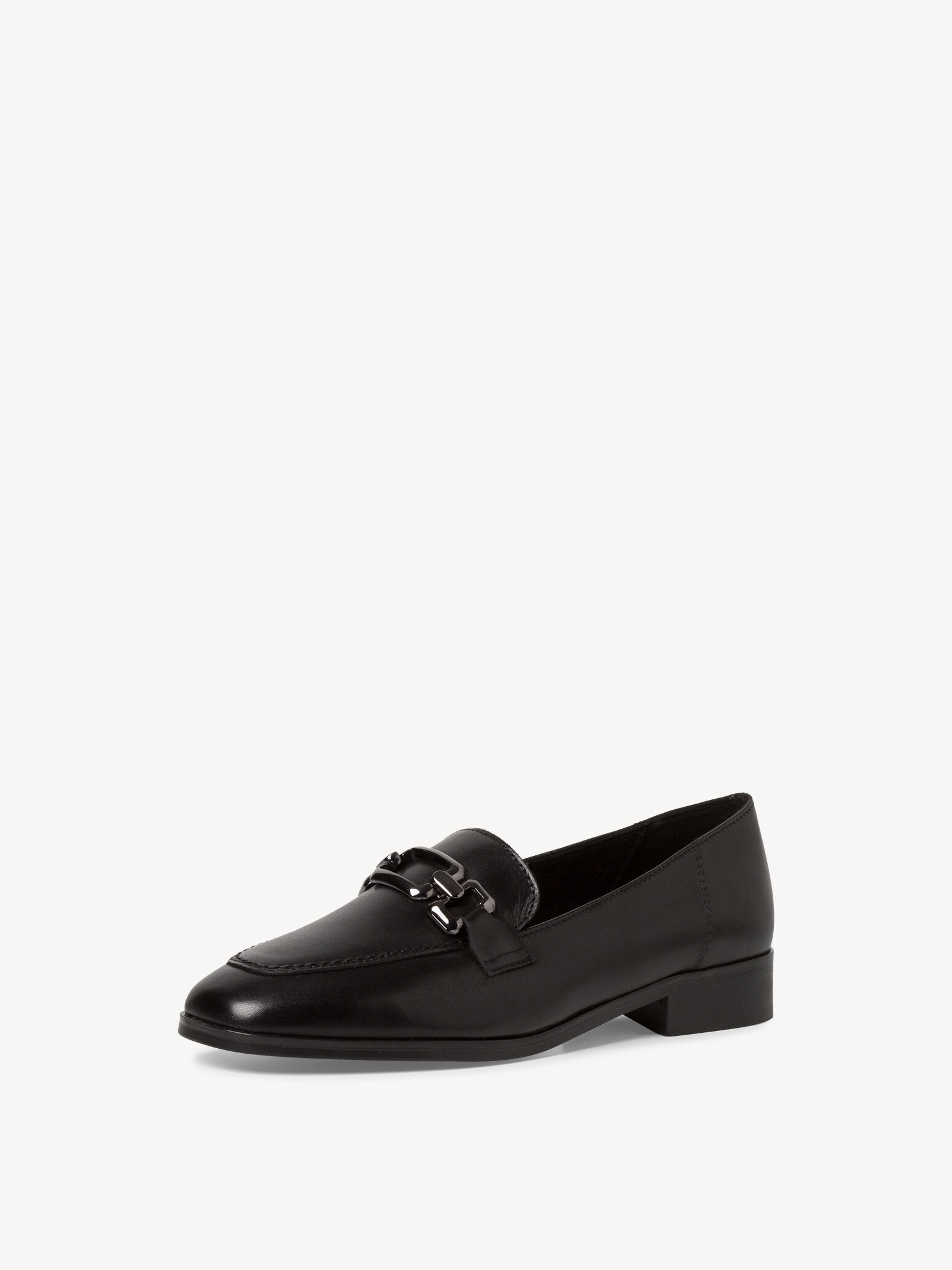 Slipper en cuir - noir