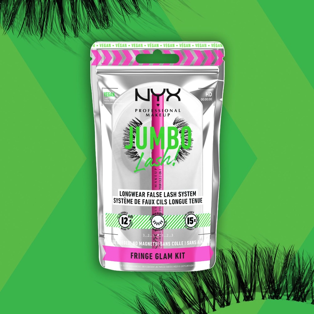 NYX Professional Makeup Jumbo Lash! Duo faux cils vegan et liner