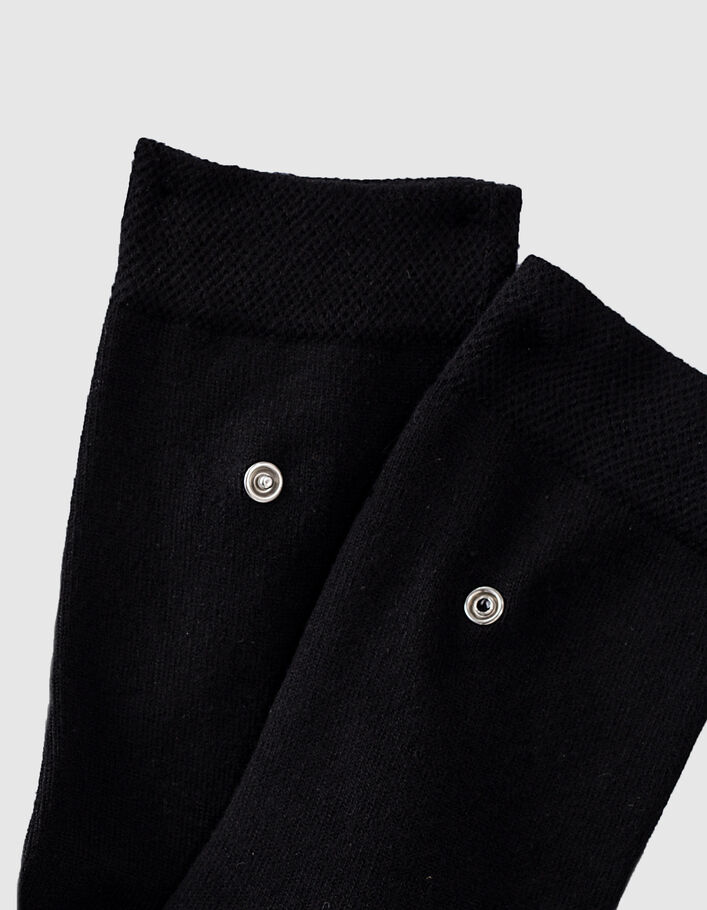Lot de 2 paires de chaussettes noires Homme
