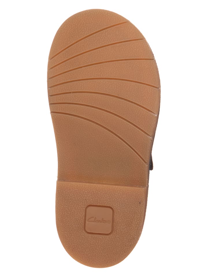 Clarks Leder-Halbschuhe in Schwarz günstig kaufen
