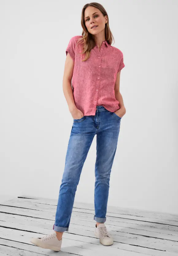 CECIL Leinen Chambray Bluse