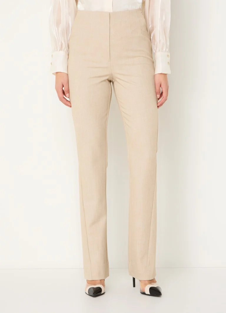 Pantaloni JOSH V Xante cu talie înaltă, elastici, tip bootcut