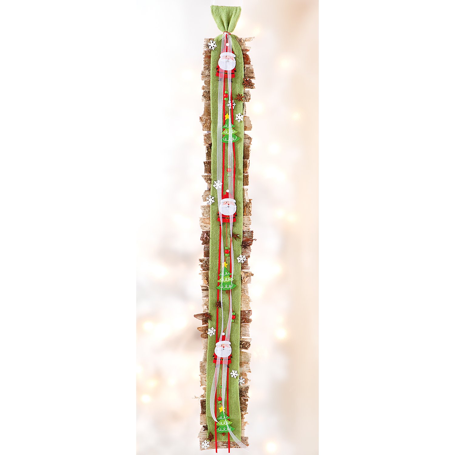 Filzband, grün, 7,5 cm, 3 m
