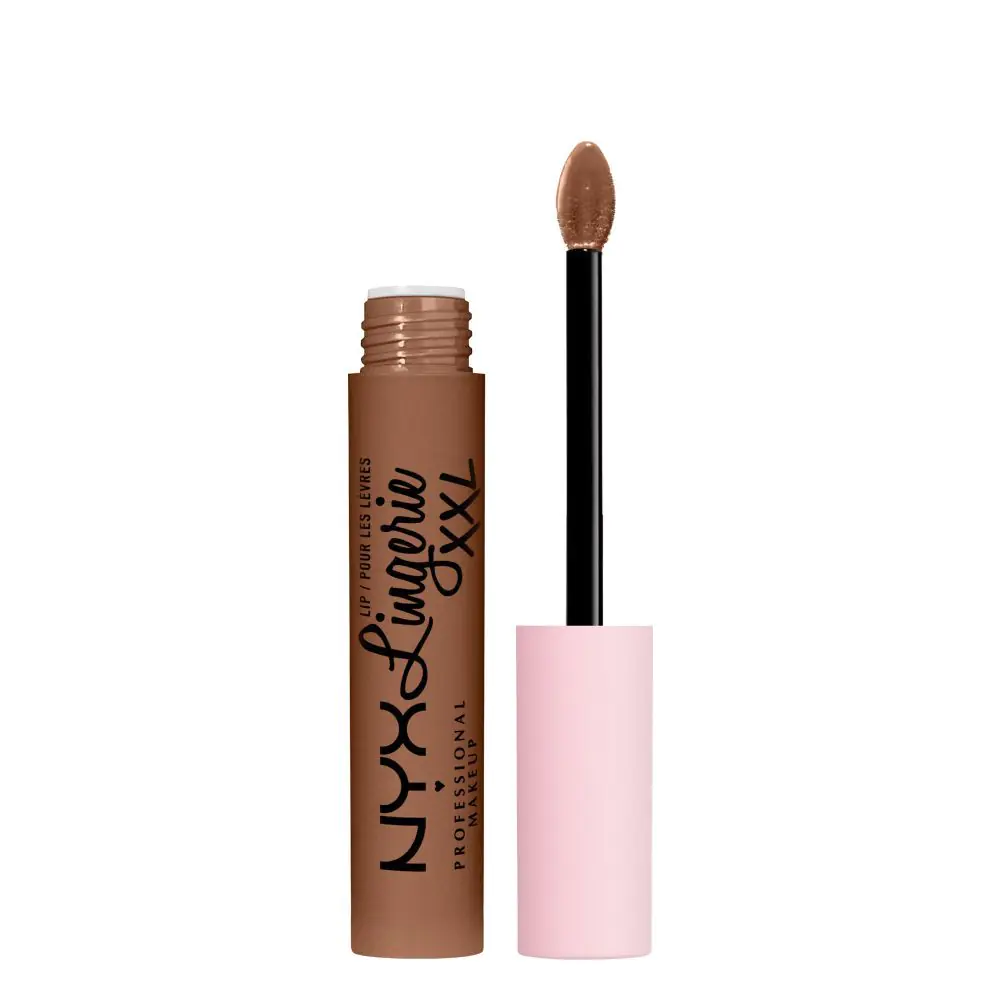 NYX Lip Lingerie XXL течни кармин у нијанси Hot Caramelo