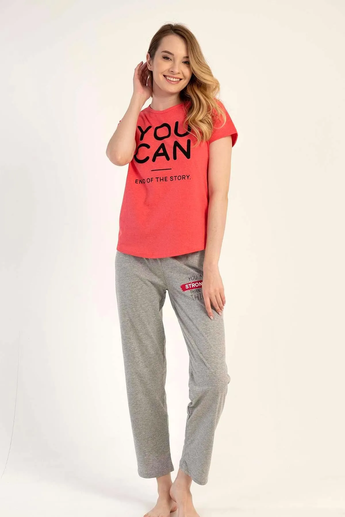 C&City  Kurzarm-Pyjama-Set Rot-441047
